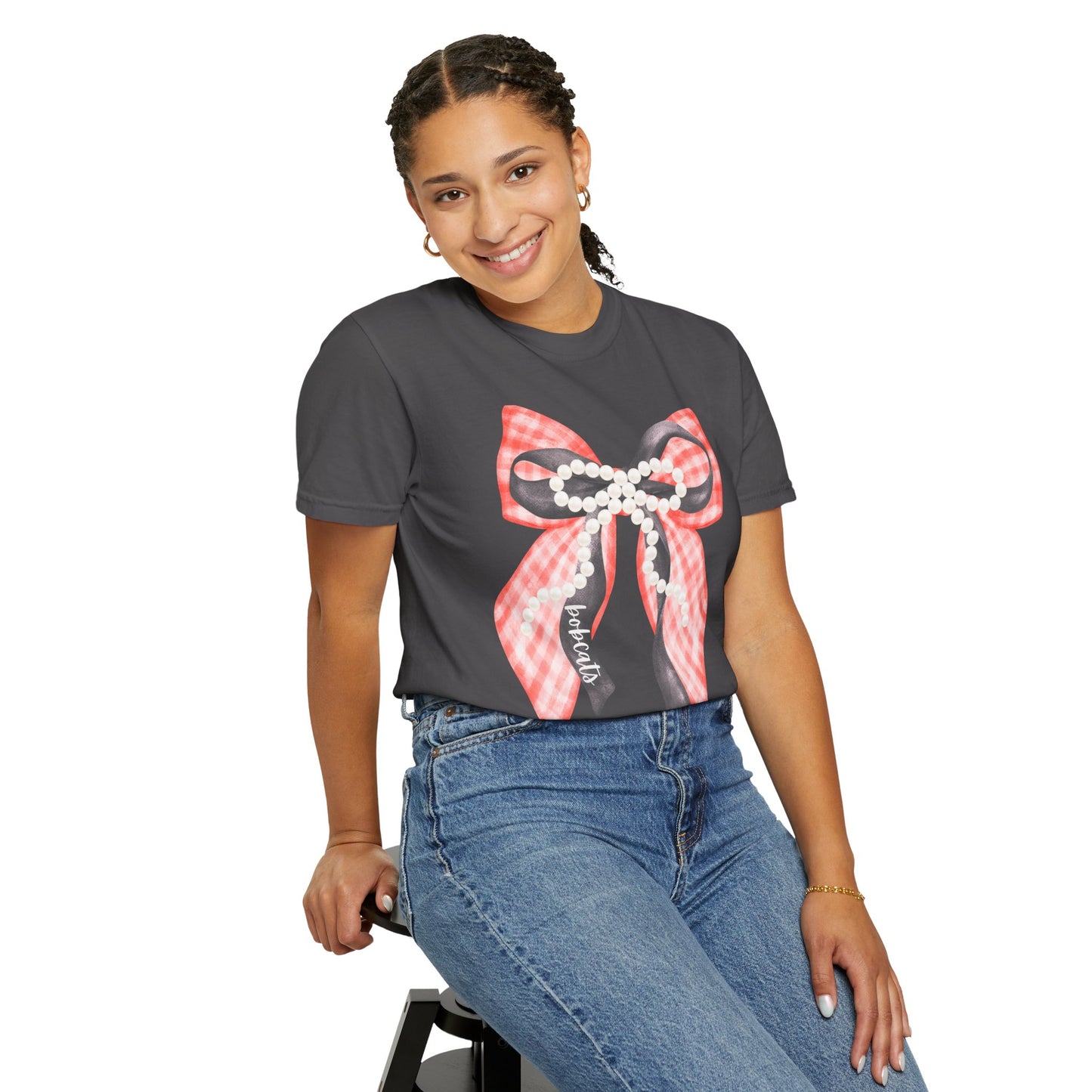 Bobcats Coquette Bow Comfort Colors T-shirt