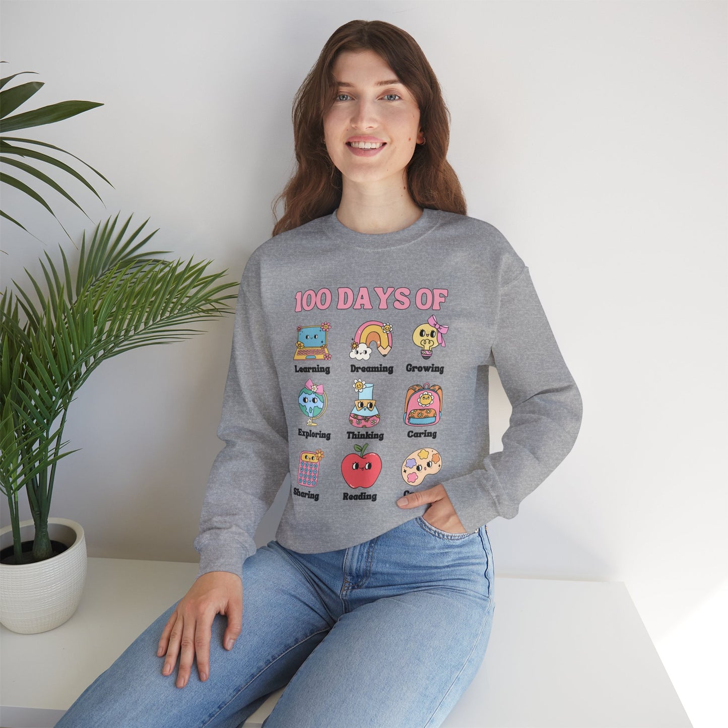 100 Days Crewneck Sweatshirt