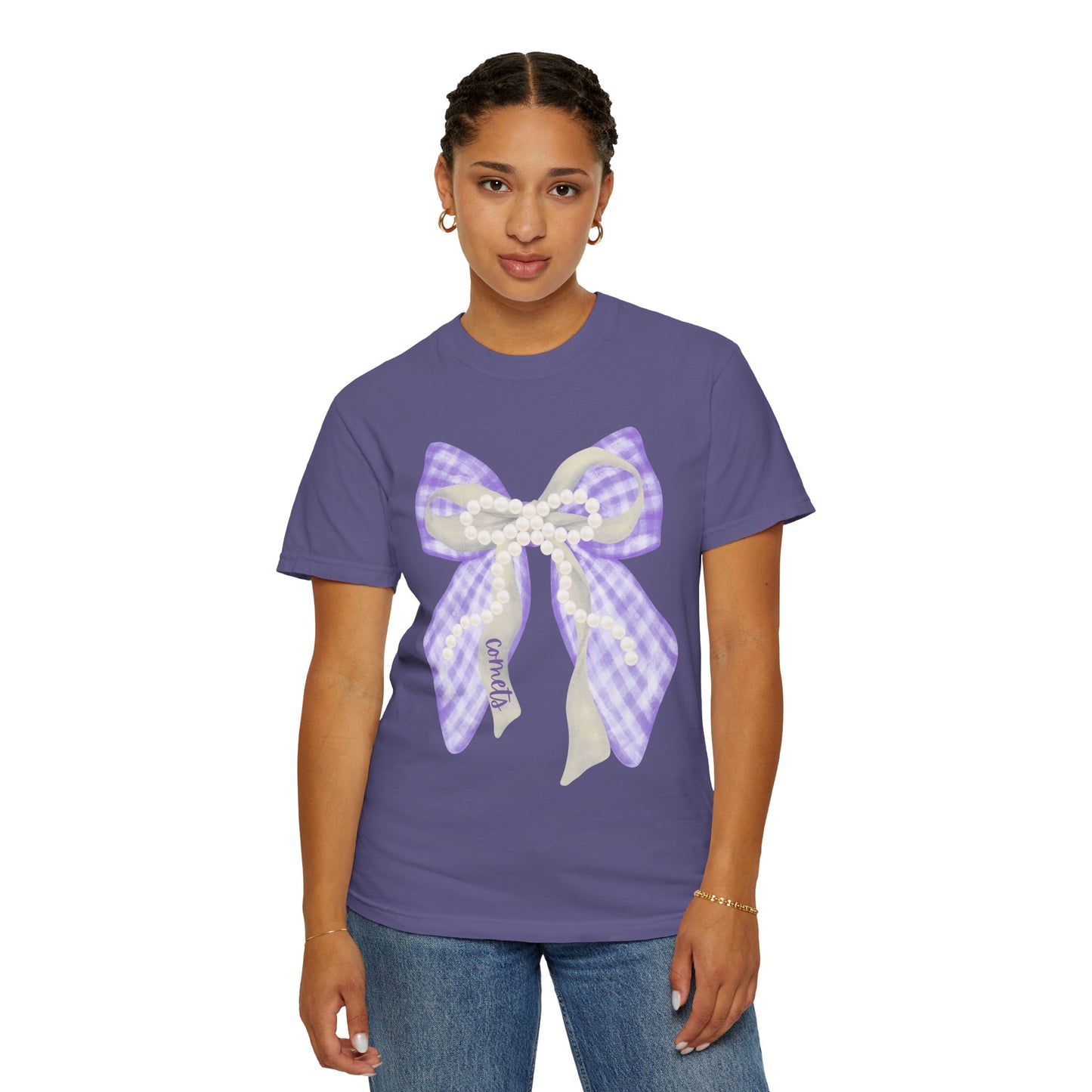 Comets Coquette Bow Comfort Colors T-shirt