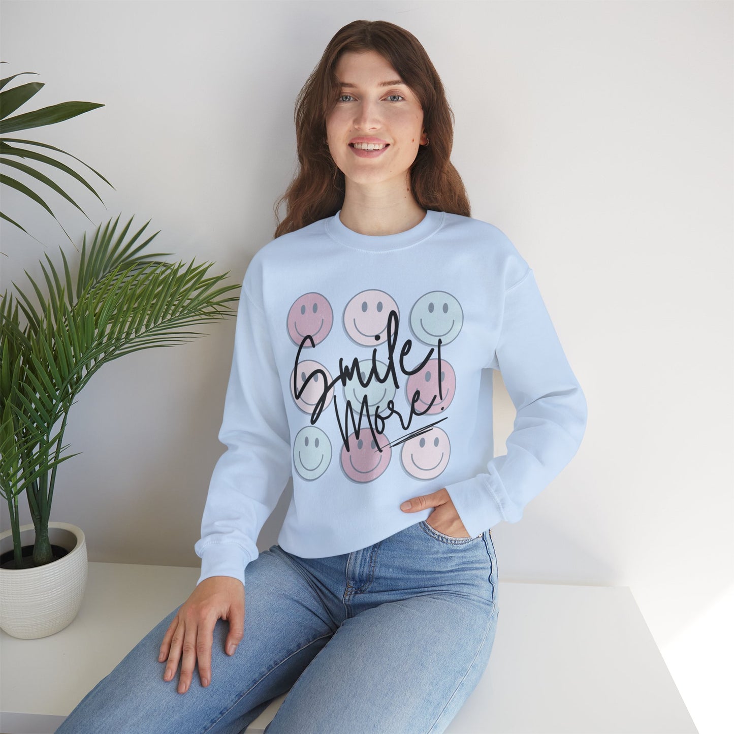 Smile More! Crewneck Sweatshirt