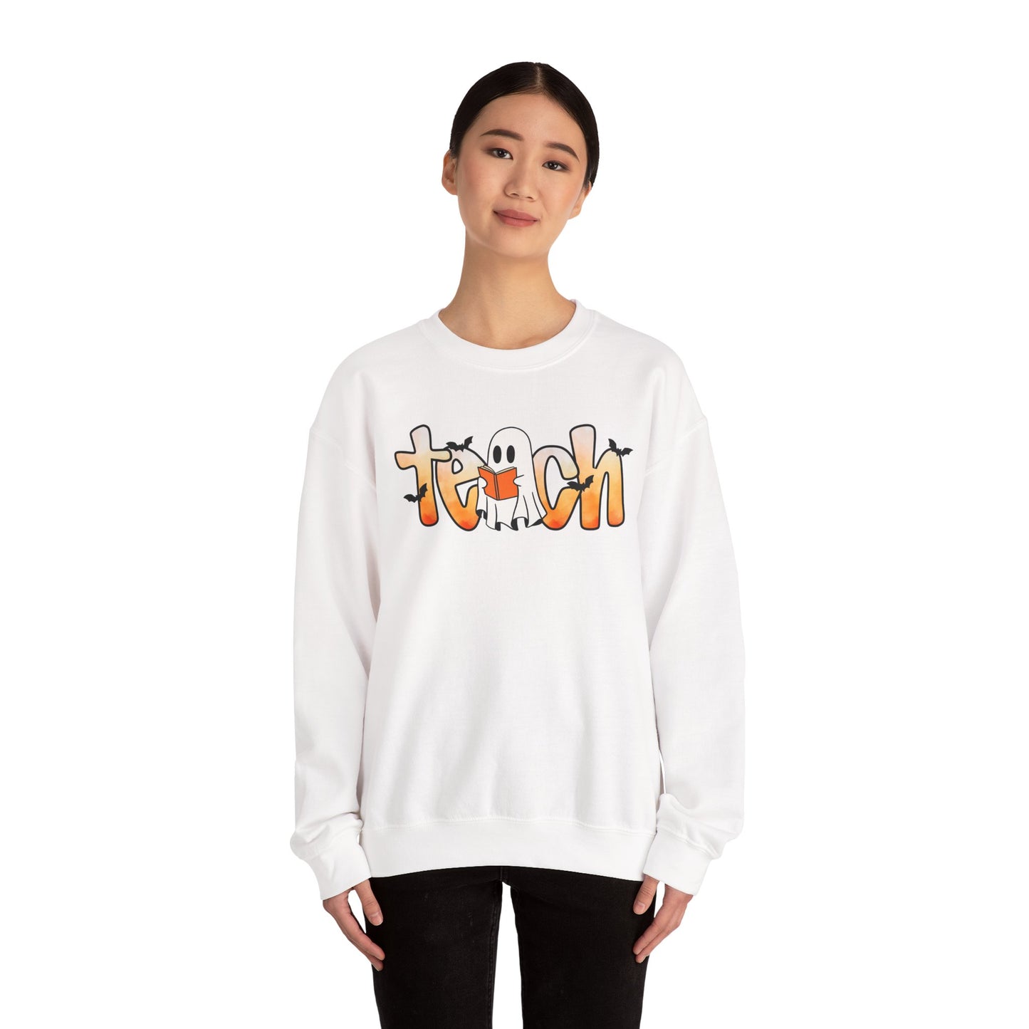 Halloween Teach Crewneck Sweatshirt