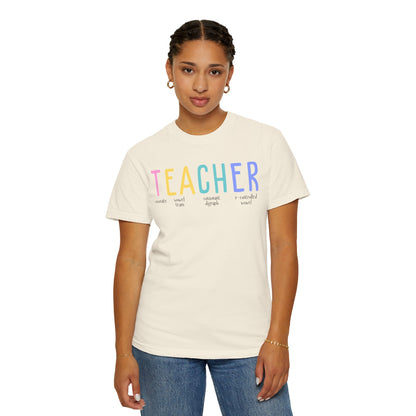 Literacy Teacher Comfort Colors T-shirt