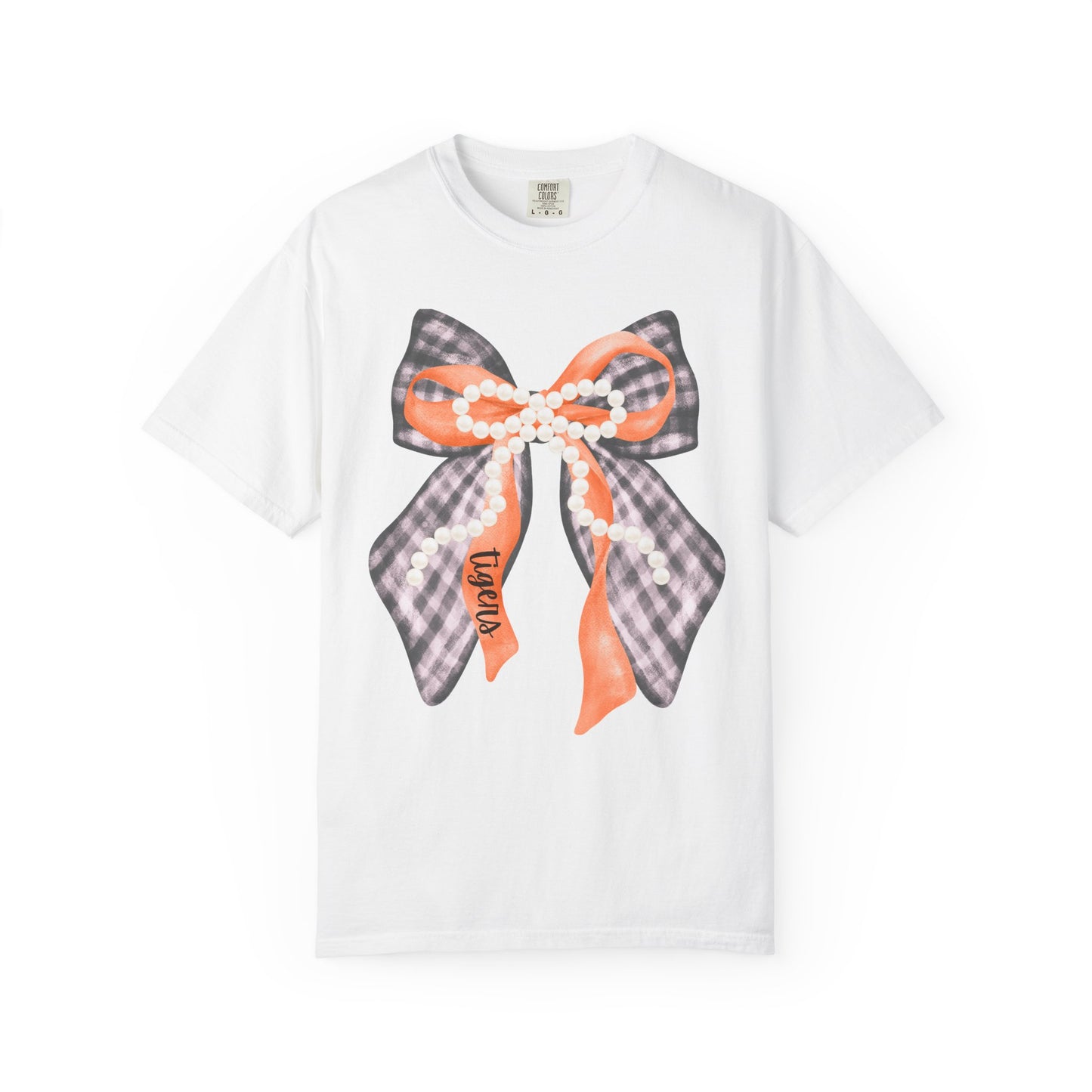 Tigers Coquette Bow Comfort Colors T-shirt