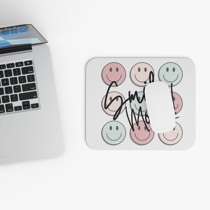 Smile More! Colorful Smiley Mouse Pad