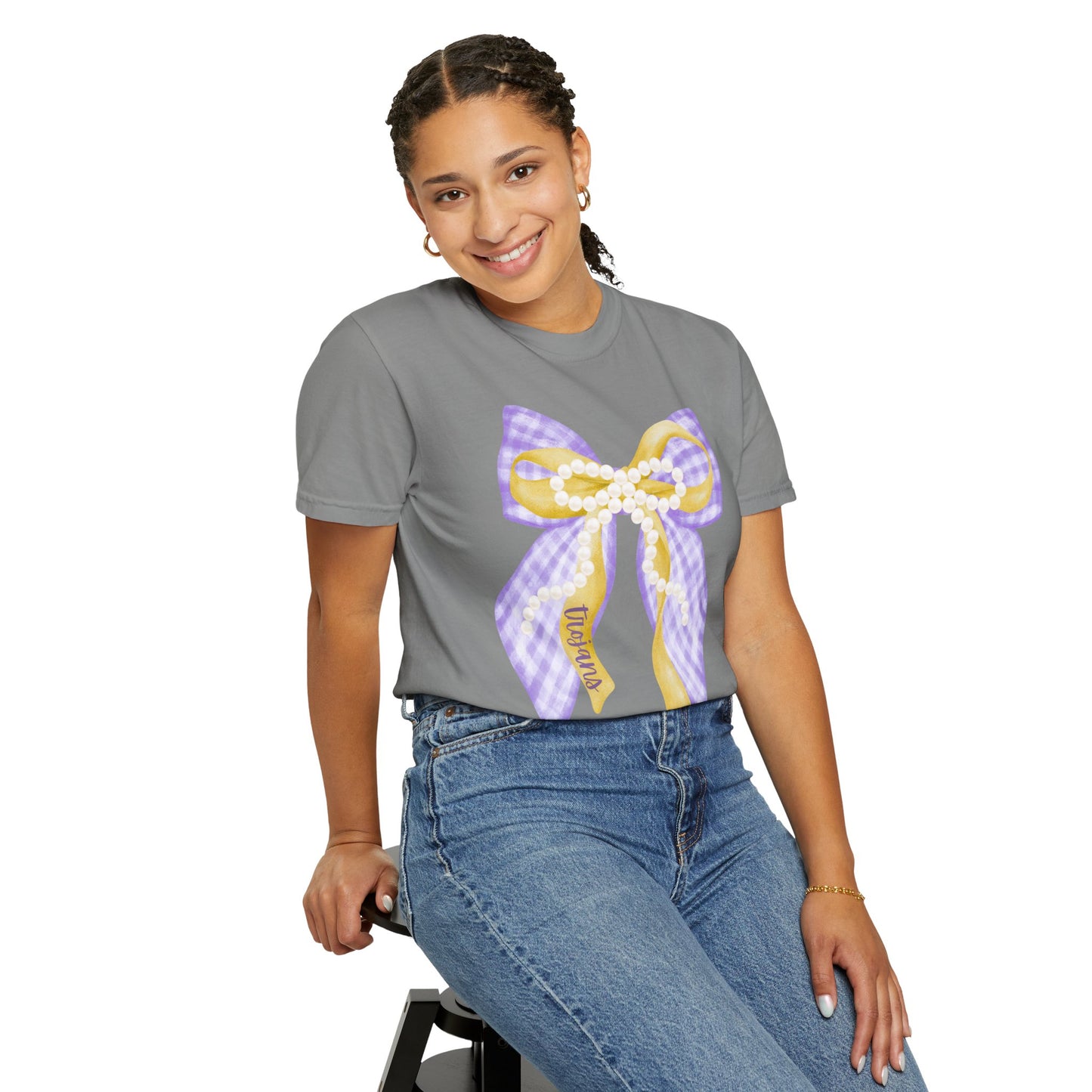 Trojans Coquette Bow Comfort Colors T-shirt