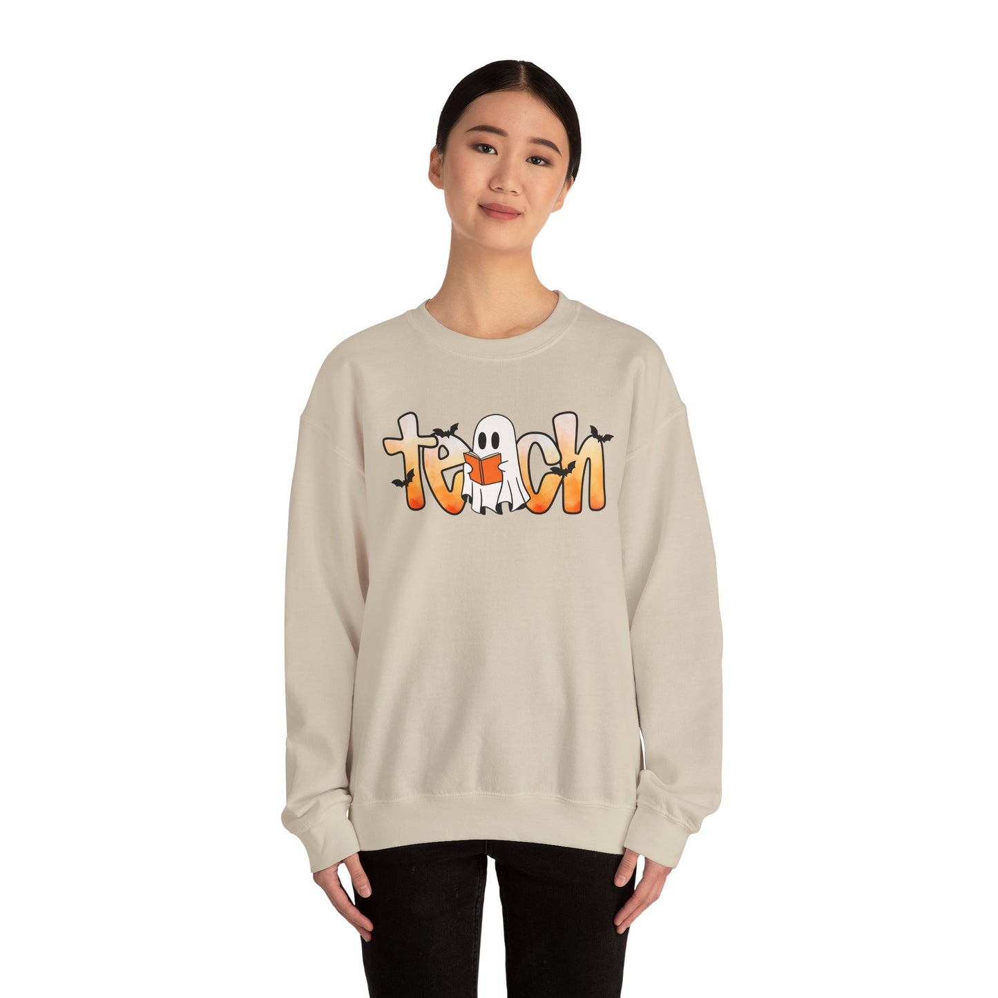 Halloween Teach Crewneck Sweatshirt