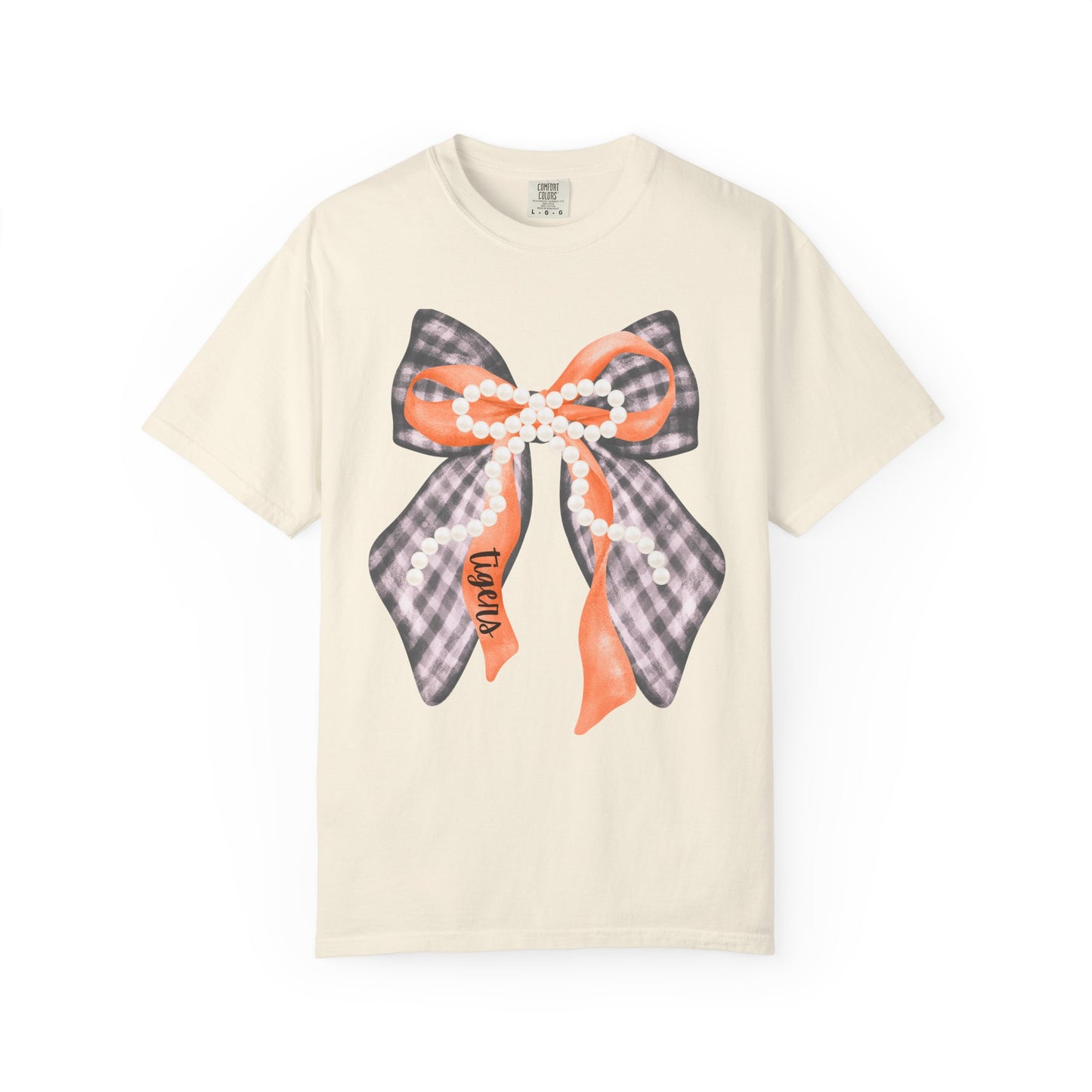 Tigers Coquette Bow Comfort Colors T-shirt