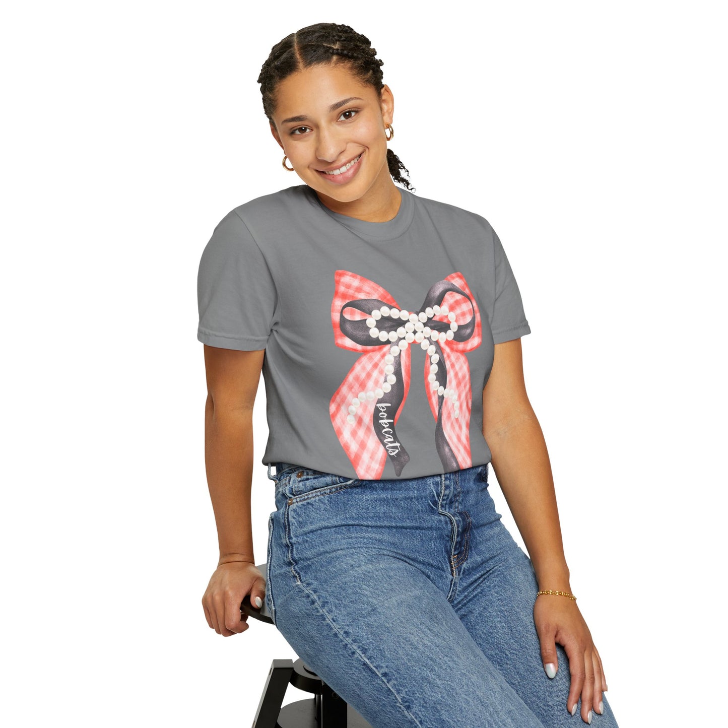 Bobcats Coquette Bow Comfort Colors T-shirt