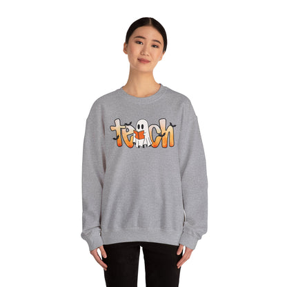 Halloween Teach Crewneck Sweatshirt