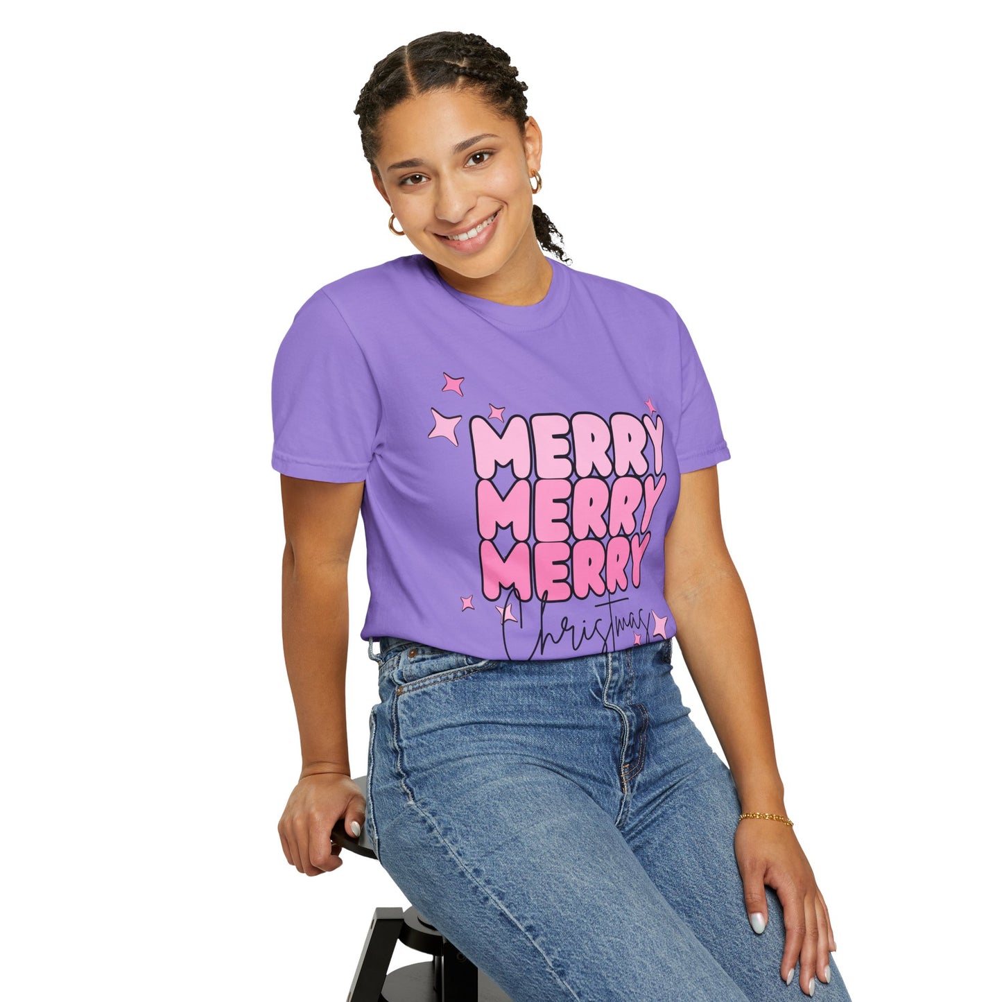 Merry Christmas Comfort Colors T-Shirt