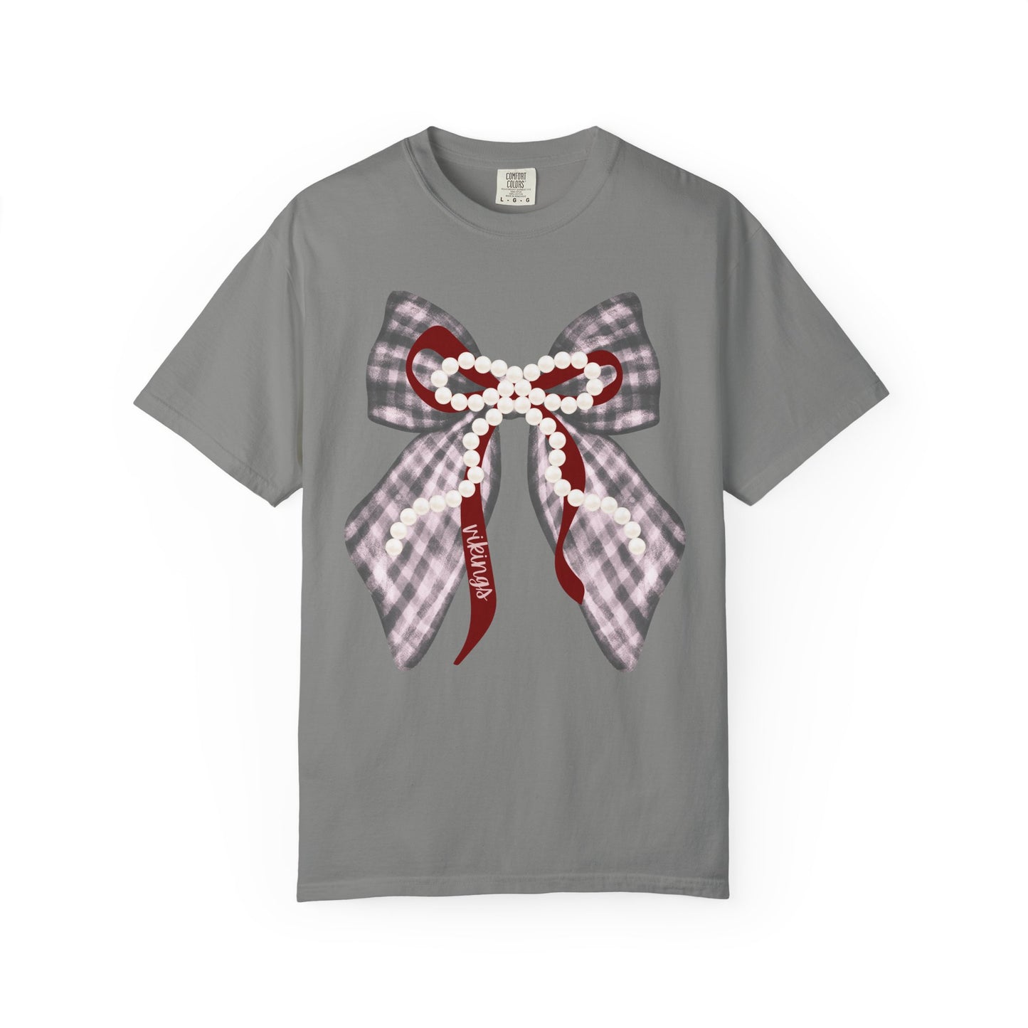 Vikings Coquette Bow Comfort Colors T-shirt