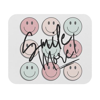 Smile More! Colorful Smiley Mouse Pad