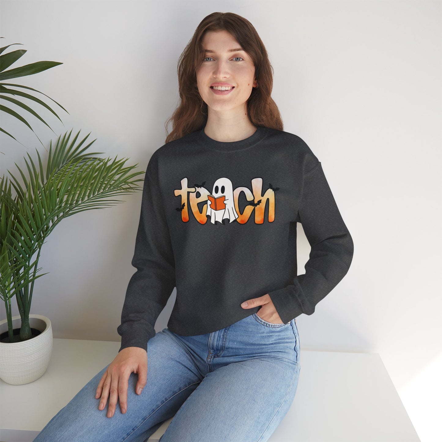 Halloween Teach Crewneck Sweatshirt
