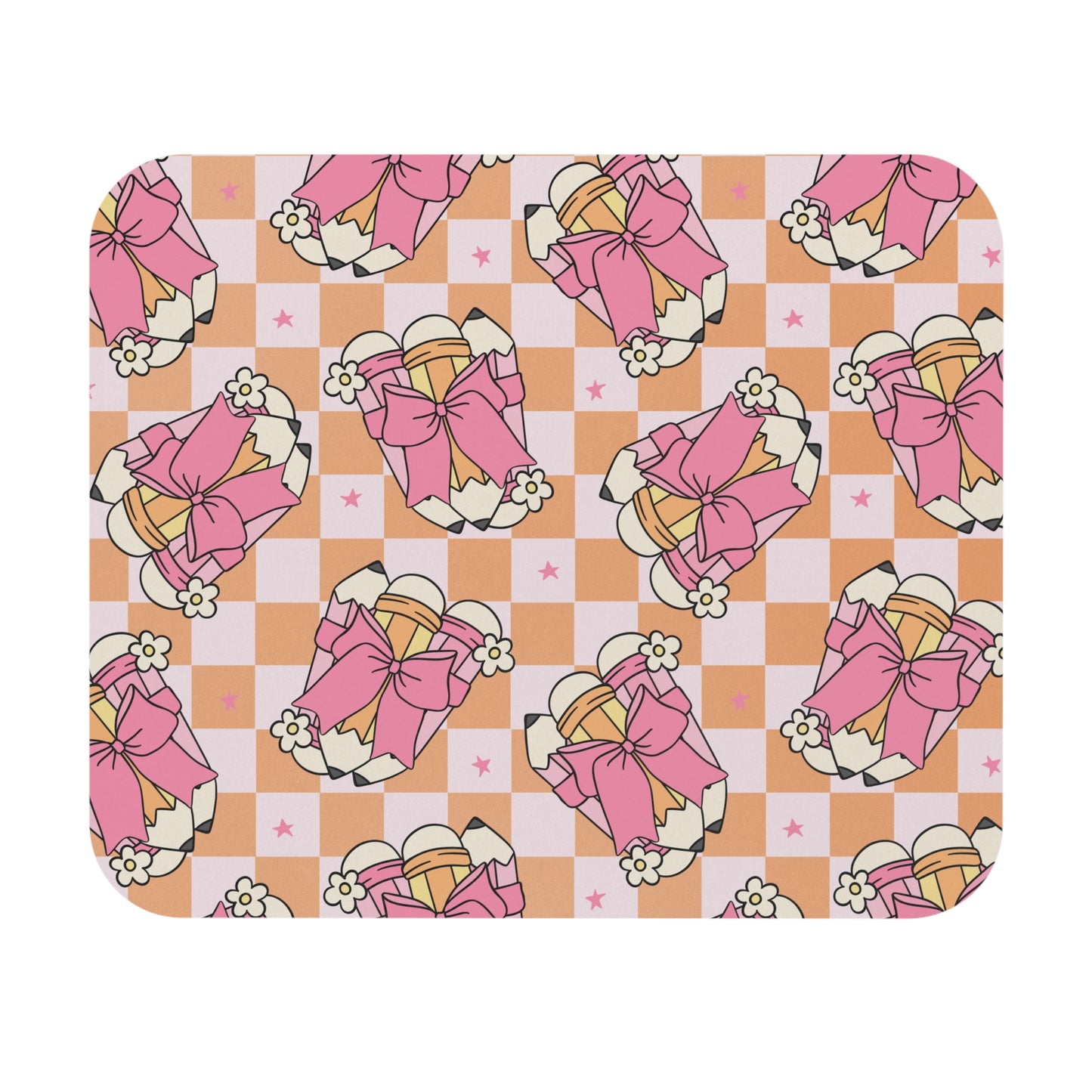 Pencil and Bows Mouse Pad