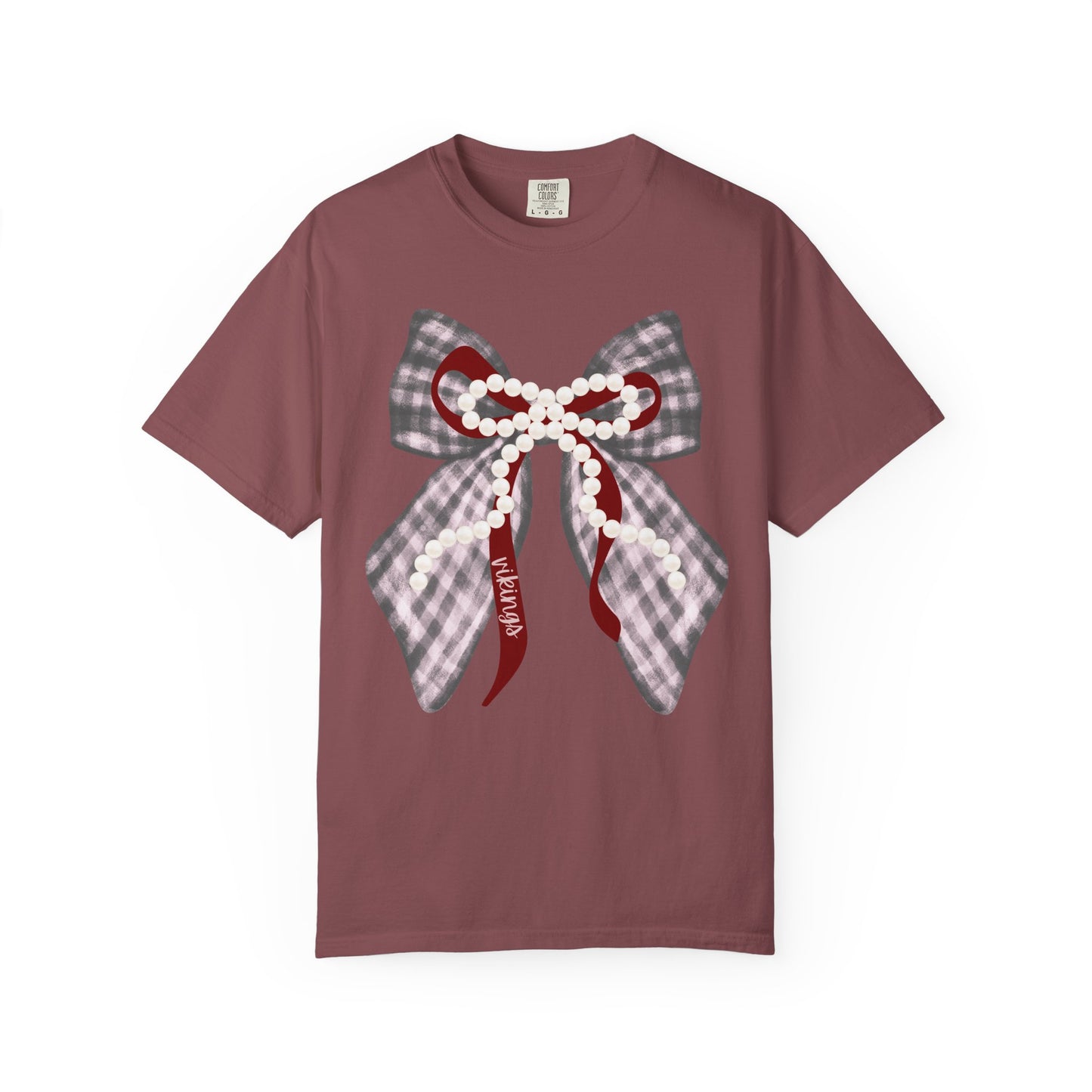 Vikings Coquette Bow Comfort Colors T-shirt