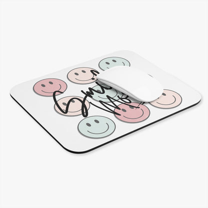 Smile More! Colorful Smiley Mouse Pad