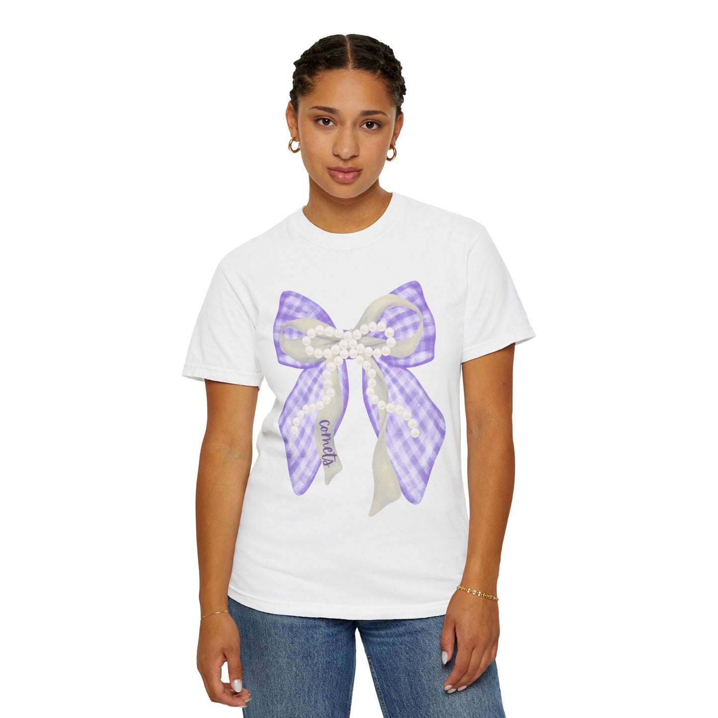 Comets Coquette Bow Comfort Colors T-shirt