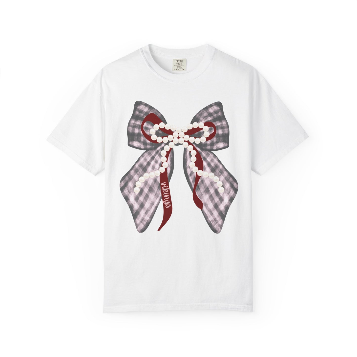 Vikings Coquette Bow Comfort Colors T-shirt